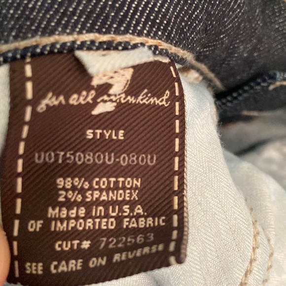 7 For All Mankind Bootcut Jean, Made in the USA, 27x33, NWT, $229 MSRP - Picture 8 of 12